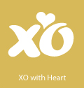 XO with heart